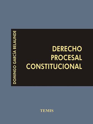 cover image of Derecho procesal constitucional